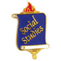 School - Social Studies Pin